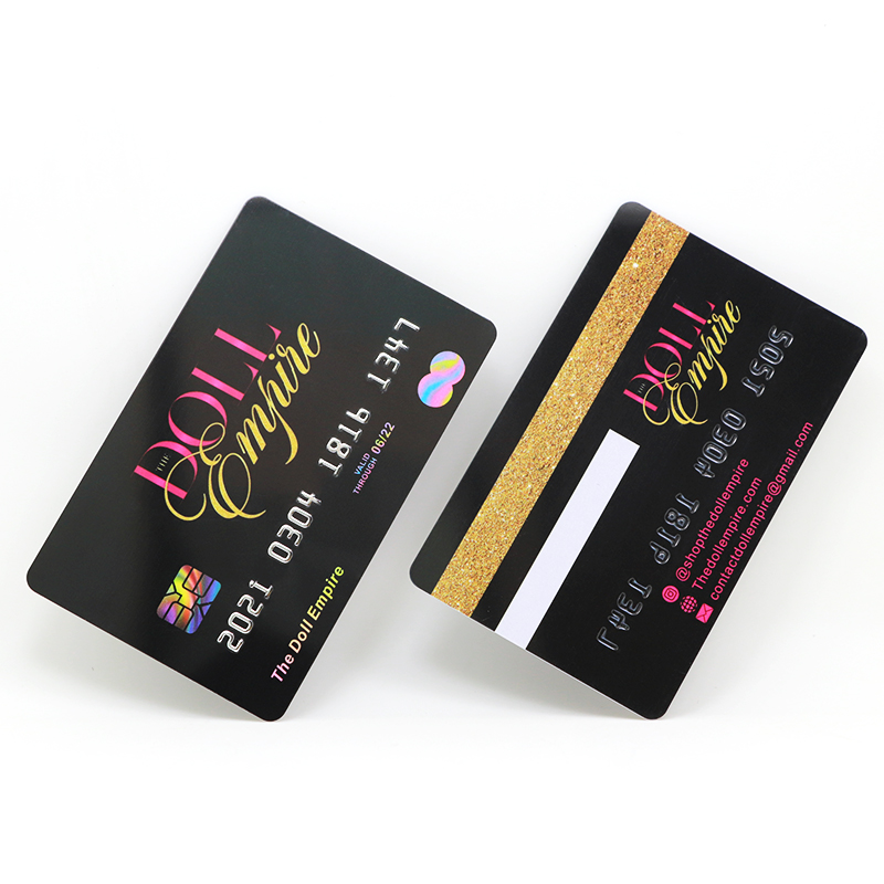 full color embossed plastic gift cards