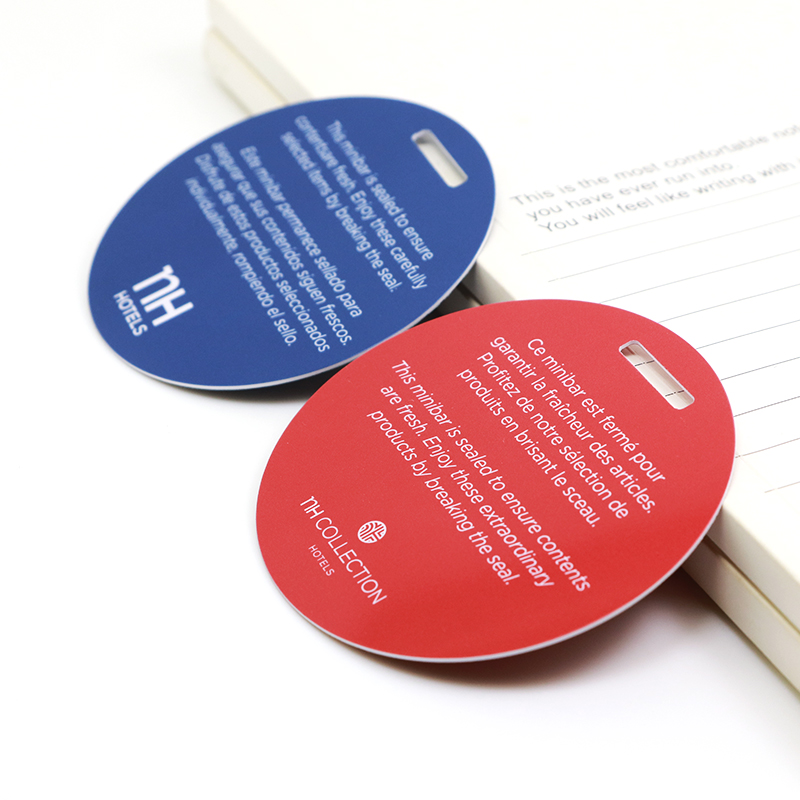 round shape die cut pvc cards for hotel