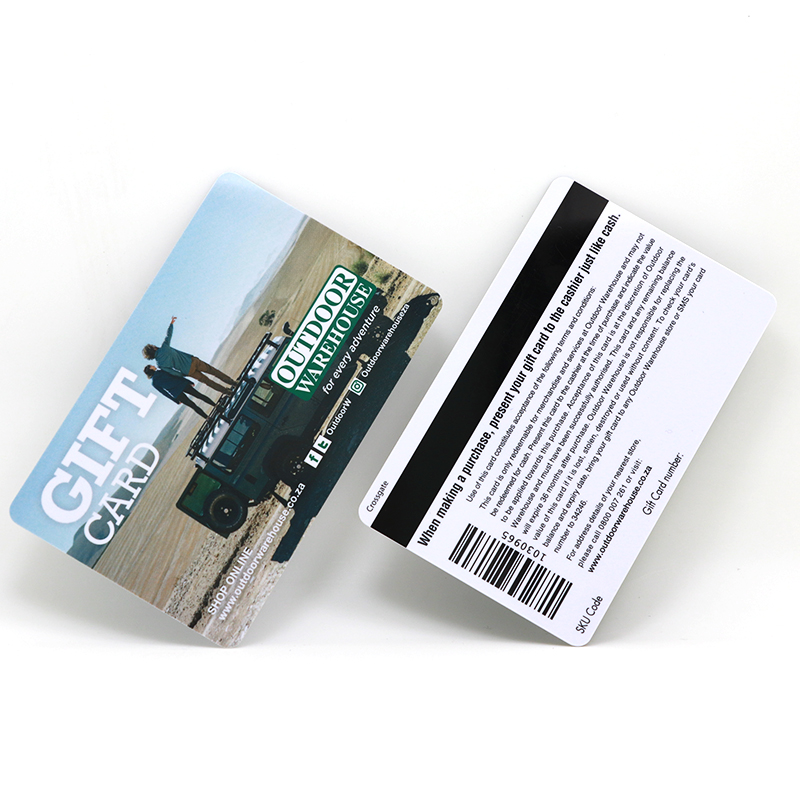 PVC Plastic Mag Stripe Custom Gift Cards For PosCard Supplier