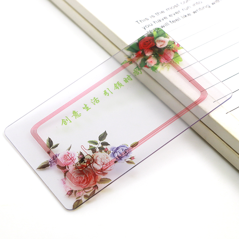 customized pvc transparent rfid cards