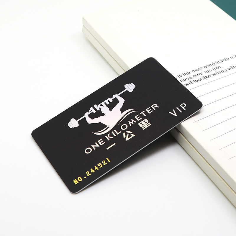 customized laser hot stamping plastic vip cards