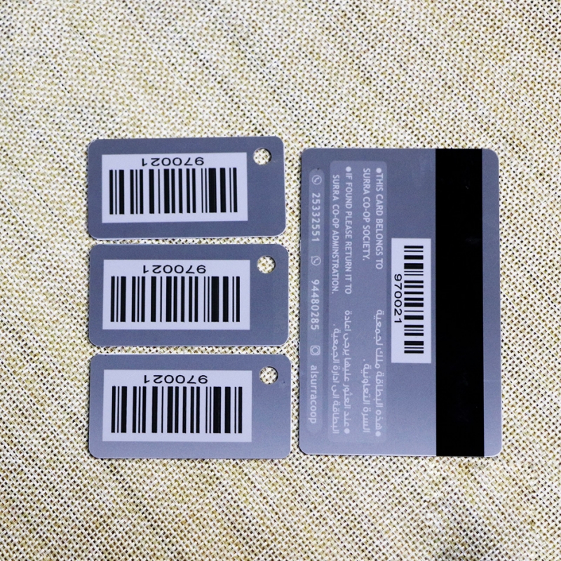 custom barcode key tags with 3 key tags