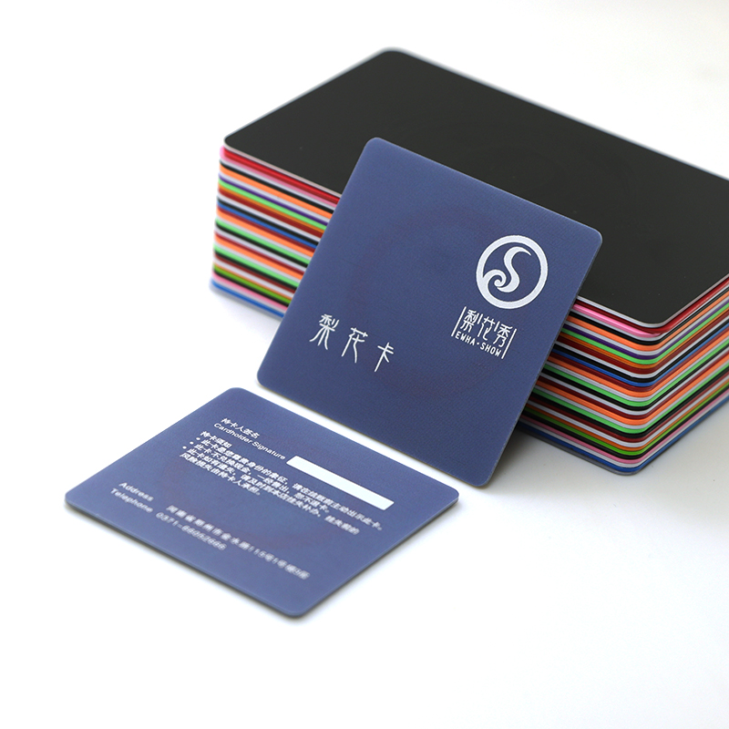 customized square business cards