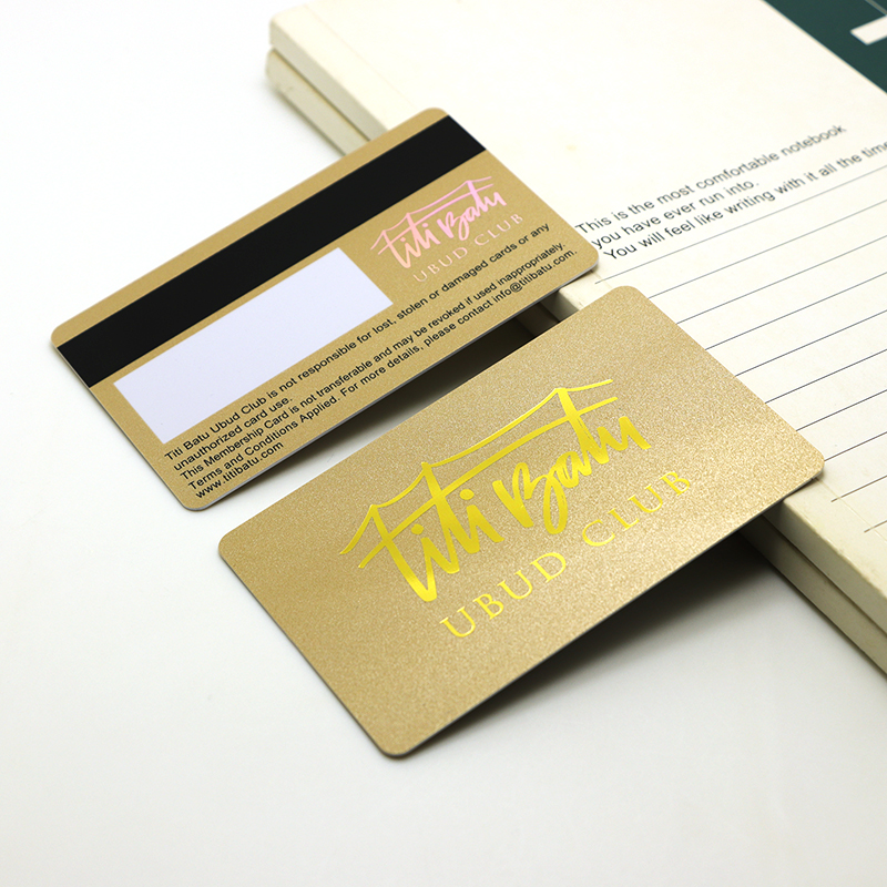 customized gold foil stamping membership cards