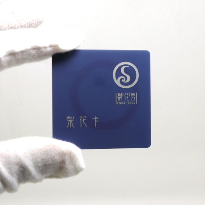 transparent plastic business cards with chip