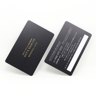 Frosted Black PVC Cheap Plastic Gift Card Printing