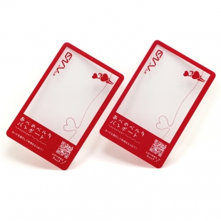 Customized Clear PVC Transparent VIP Card With QR Code