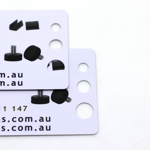 die cut business cards with hole