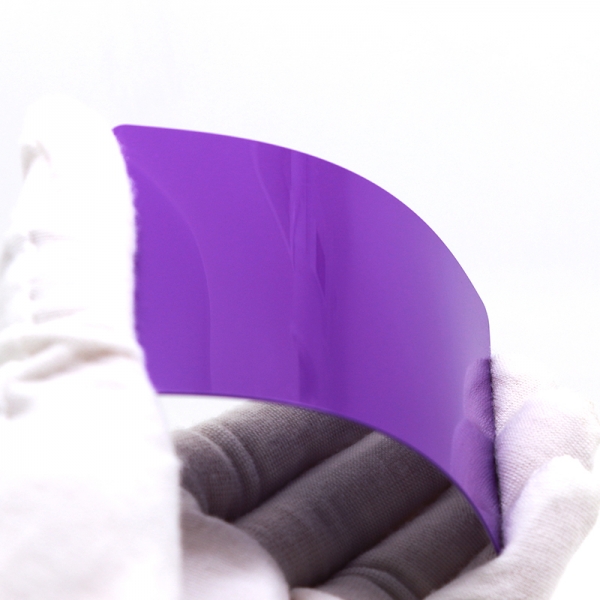 blank purple plastic cards