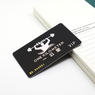 Custom Printed Laser Foil Plastic VIP Cards With Gold Embossed Number