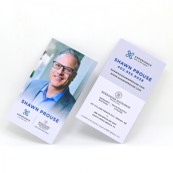 vertical pvc photo business cards