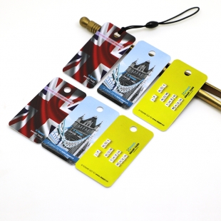 3-up RFID Plastic Key Tags Breakaway Cambo Cards