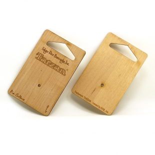Recycled Wooden Laser Cut Custom Wood Hang Tags With Hole