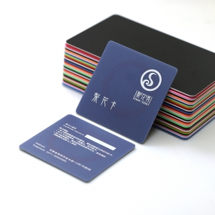 Transparent Plastic Printing Square Business Cards
