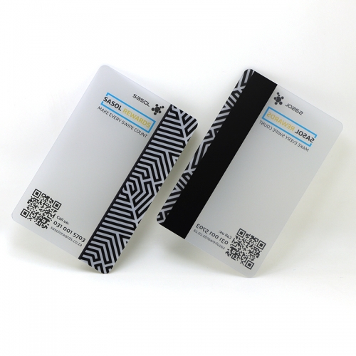 Matte Plastic Transparent Gift Cards Custom With Magnetic Stripe-Card ...