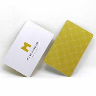 Hotel Membership ID Cards Silver Pearl Plastic Contactless IC Card