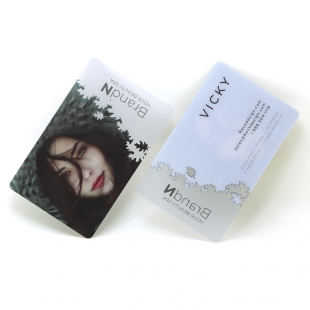 Partially Transparent Photo Cards Customized PVC Visit Card