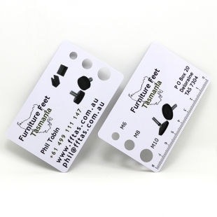 PVC Plastic Card Die Cut Business Cards With Custom Shape Holes