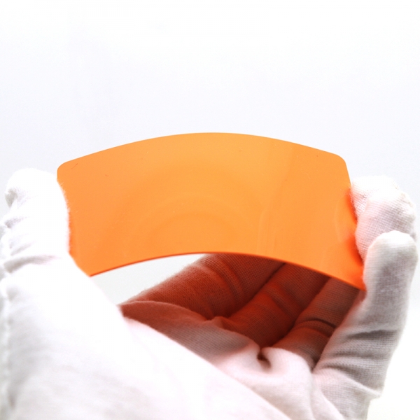 blank orange plastic cards