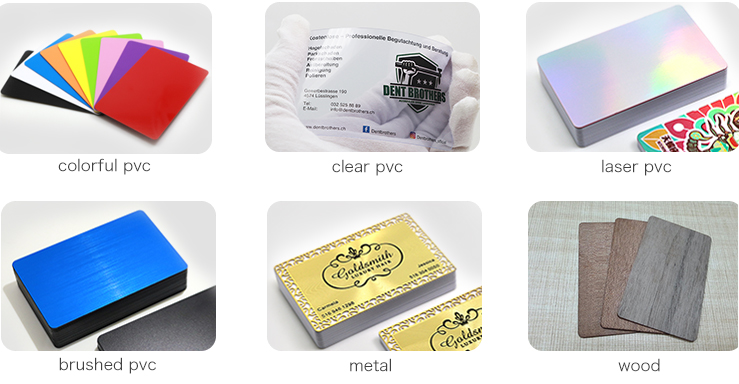 custom pvc cards printing material