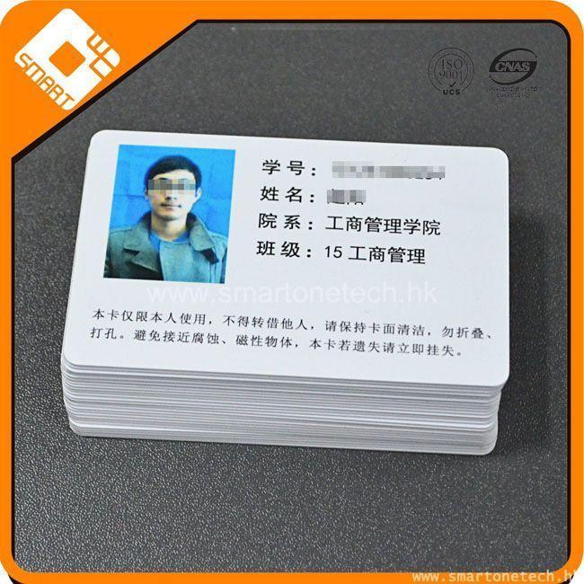 PVC S70 rfid chip photo student id cards