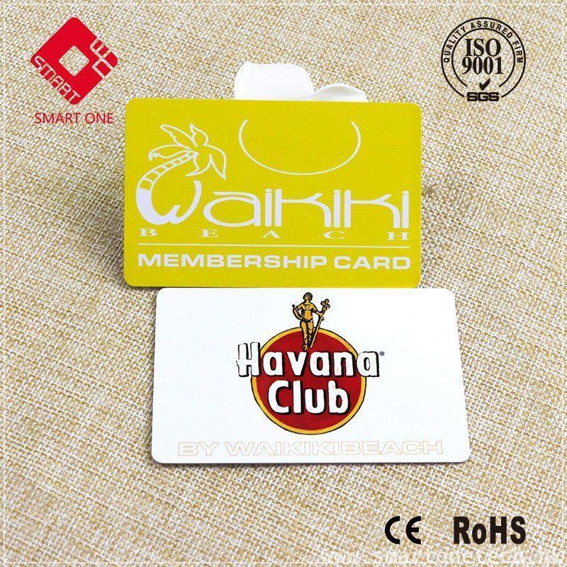 CYMK Printing Plastic PVC Card M1 membership yellow Cartoon Card