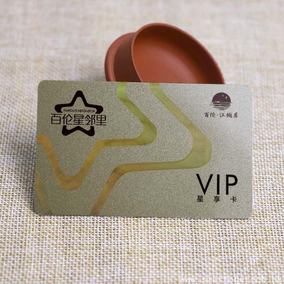 Custom Printing Plastic VIP Card With Laser Foil Stamping
