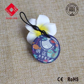 Reliable contactless glue epoxy card with tk4100 chip plastic keytag