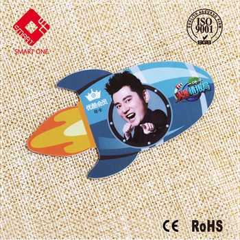 PVC non-standard card cartoon colorful customized cutting shape card