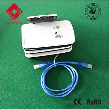 ISO18000-6C UHF Reader Double USB UHF RFID Desktop Reader