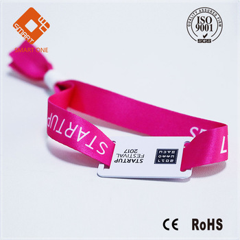 NFC Wristband Fabric Material Wristband 13.56MHZ Ultralight for Event