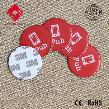 ISO11784/11785 T5577 Hotel Key Tags Logo Printing Epoxy Tags