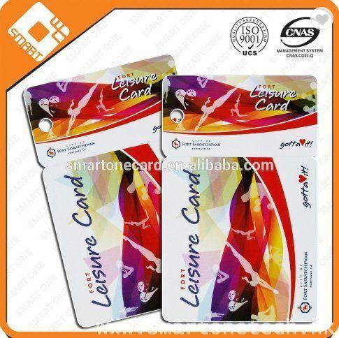 Offset Printed custom size pvc card plastic keytag