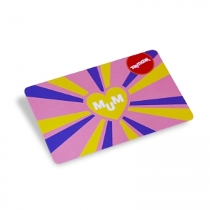Glossy Plastic Gift Card With Personalized UV Barcode
