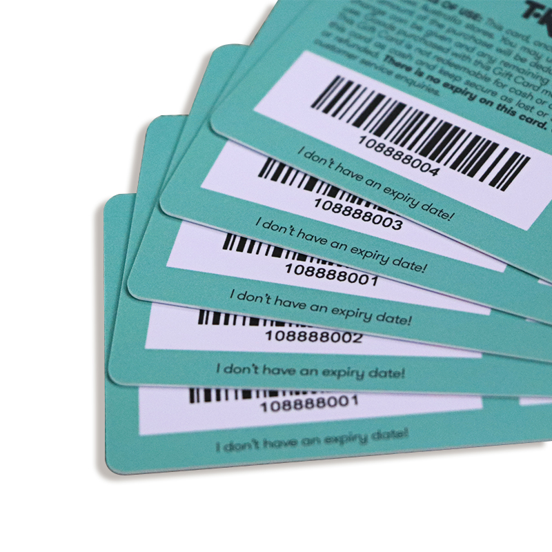 Glossy Plastic Gift Card With Personalized UV BarcodeCard Supplier