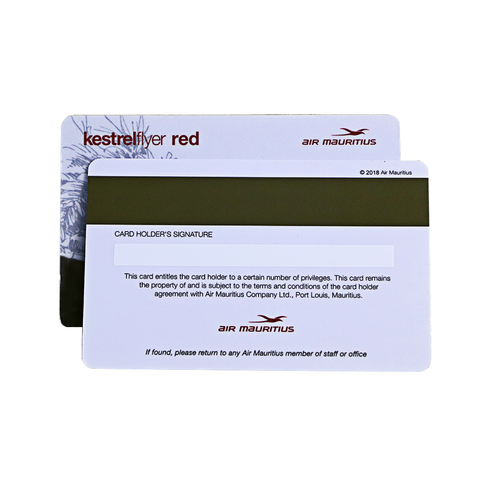 Glossy Plastic Card With Colored Magnetic Stripe