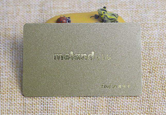 gold power plastic card