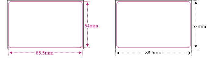 plastic rfid card size