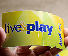 pvc scratch off cards with glossy finish