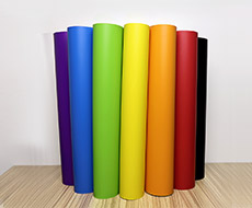 Colorful pvc material