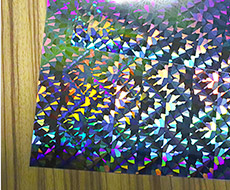 Kaleidoscope laser material