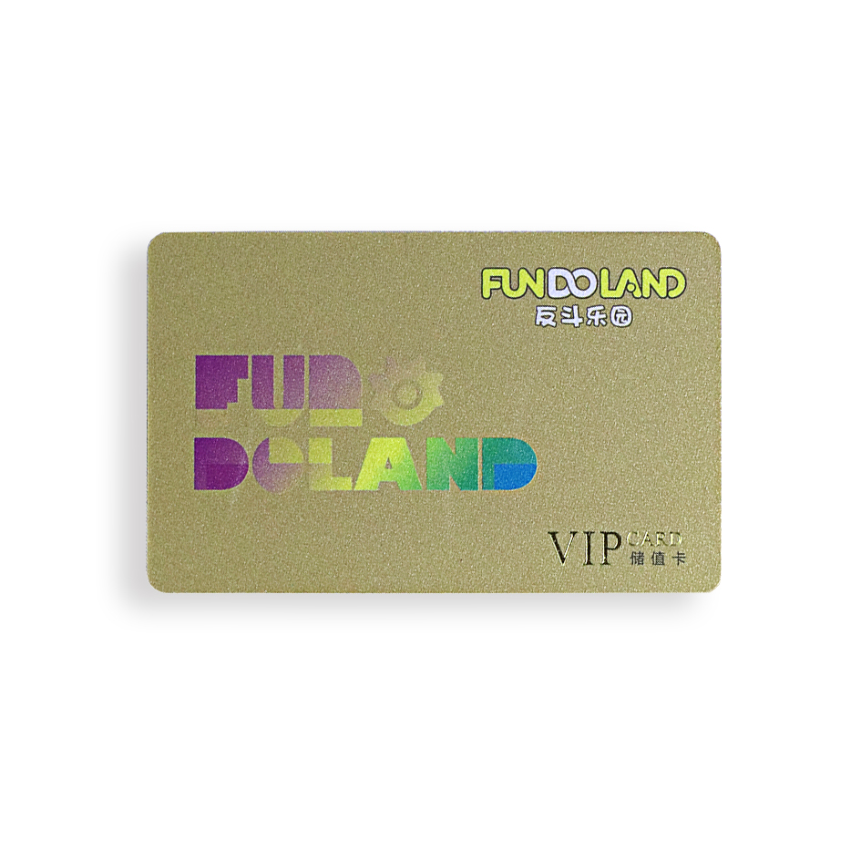 Gold bottom customized printing plastic vip smart contact card