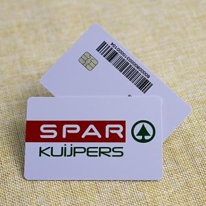 Factory price custom pvc contact IC card with barcode printing