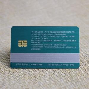 High quality plastic contact chip card with magnetic stripe
