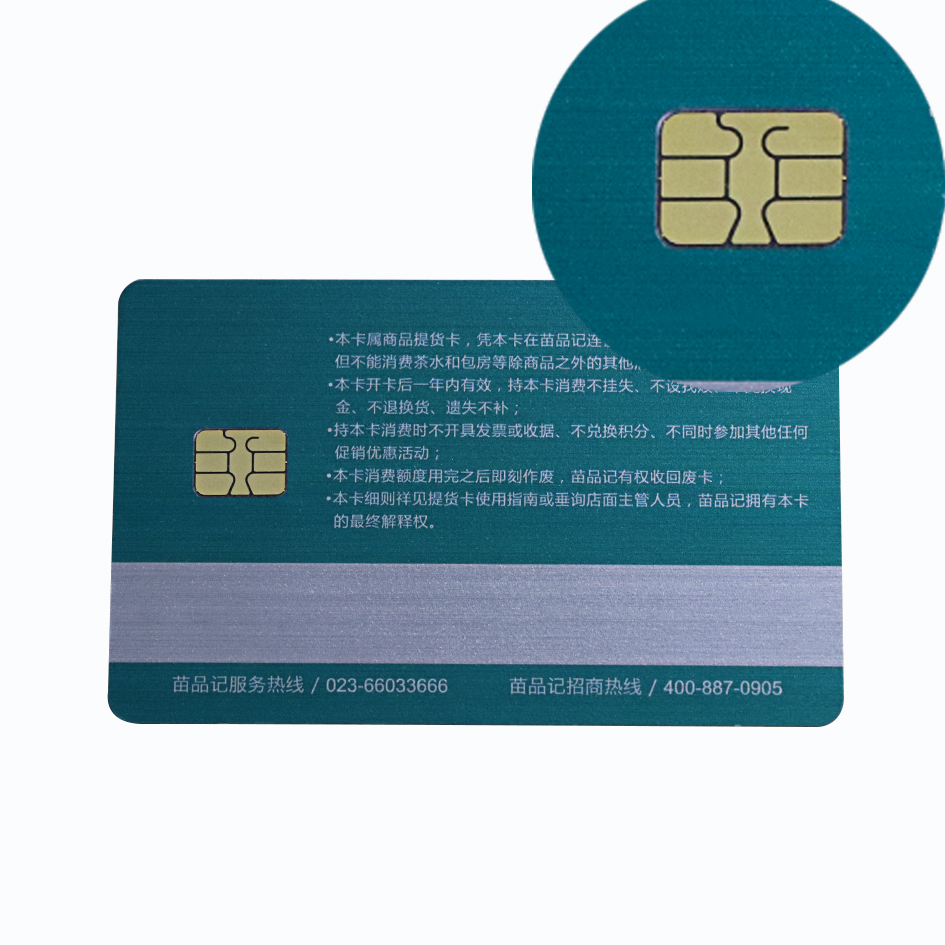 chip card with magnetic stripe