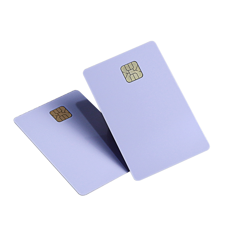 Contact Blank White Plastic Smart Chip Card