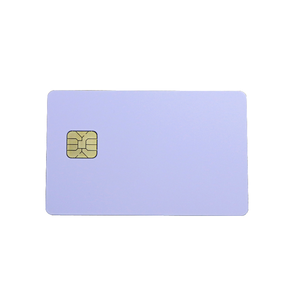 Blank White Plastic Card With Smart Chip