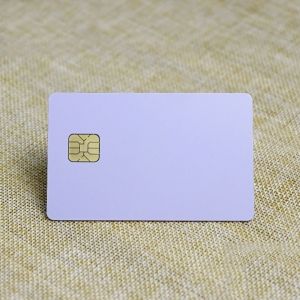 Contact Printable Blank White Plastic Card With Smart Chip