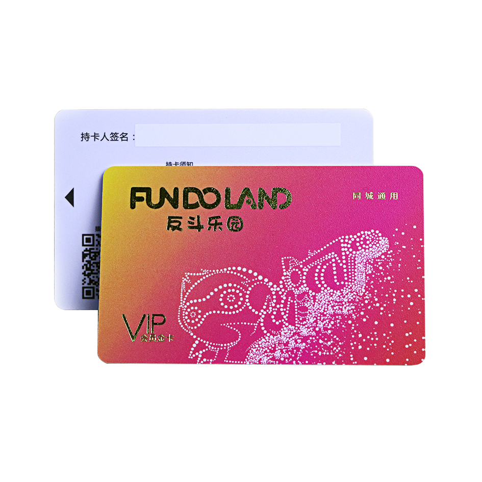 Customized printing gold foil stamping contactless ic card