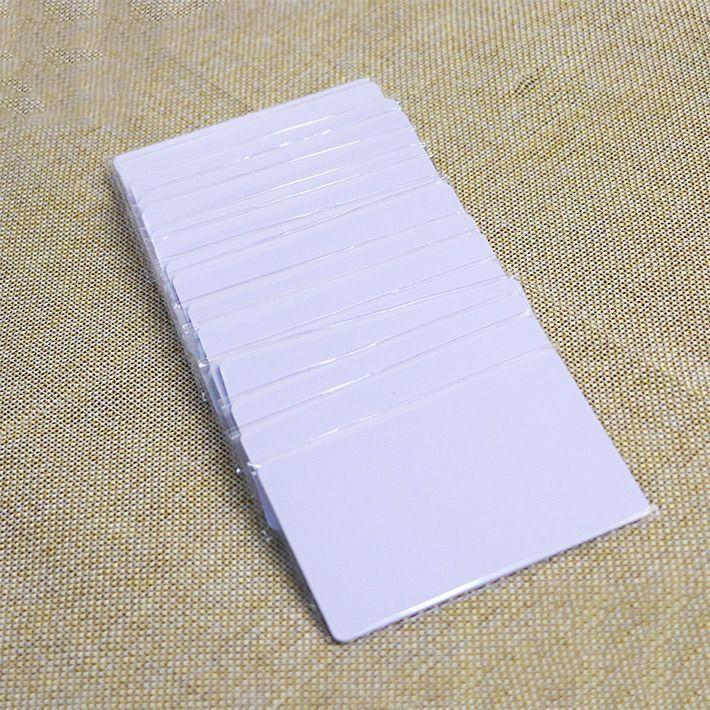 Blank White Plastic Cards